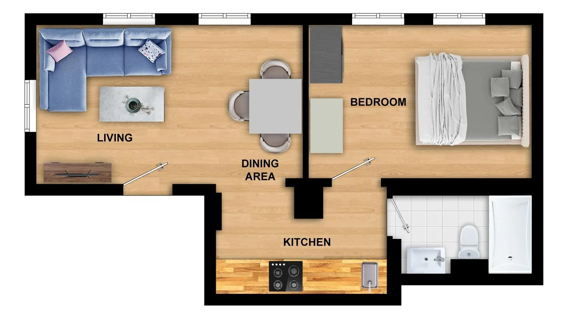 Apartment Behind Bryggen - Renovated - Budget Friendly Bergen Norway